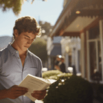 self-improvement for young men, young man reading a book